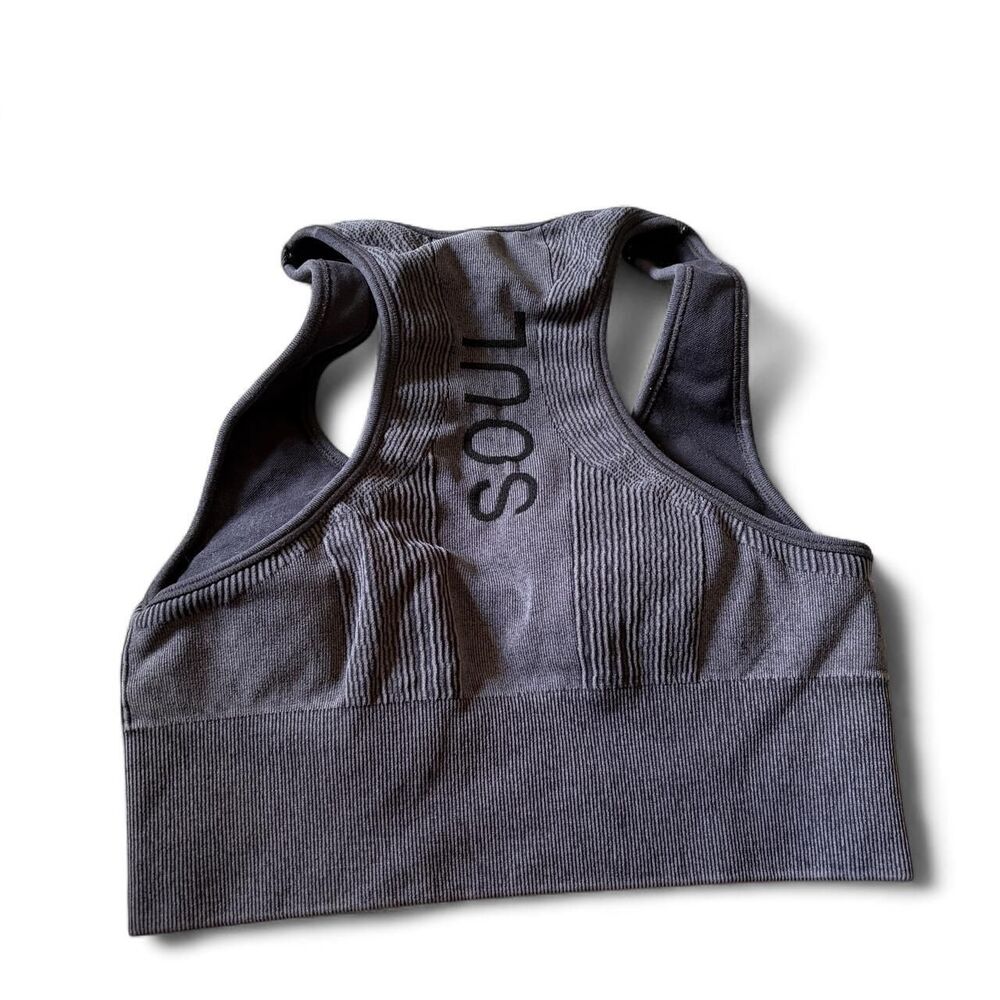 Soul Women's Grey and Black Bra
